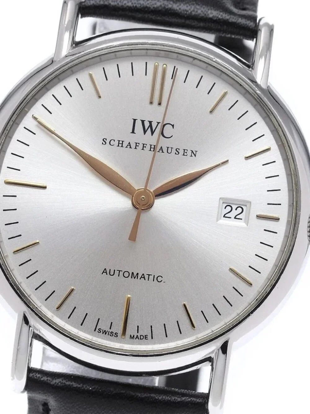 IWC SCHAFFHAUSEN Portofino IW356307 Date Silver Dial Automatic Men's_966490